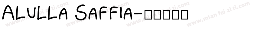 Alulla Saffia字体转换